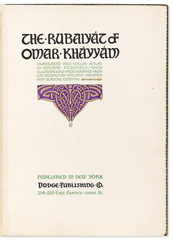 Hanscom, Adelaide (1875-1931) & Blanche Cumming Rubaiyat of Omar Khayyam.